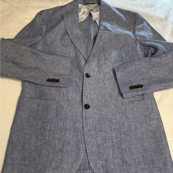 Ted Baker Of London 100% Linen Suit Jacket Blazer.Sz 40L. Perfect & Mint Cond!